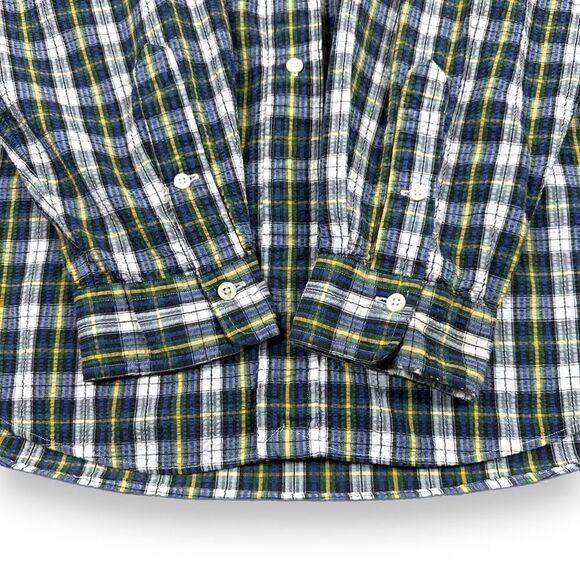 Ralph Lauren Shirt Mens Extra Large XL Plaid Long Sleeve Seersucker Button Down - Picture 5 of 11